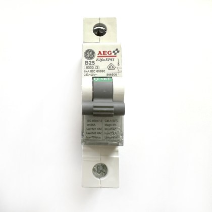 GE General Electric AEG EP61 566506 B25 25A 25 Amp MCB Circuit Breaker Type B